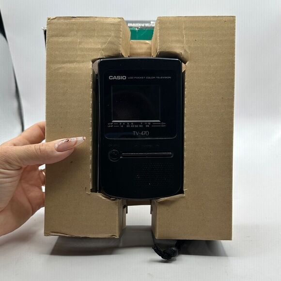 VTG Casio Super Crystal Vision 2.5" Portable Color TV EV-510 in box antenna - Picture 5 of 10